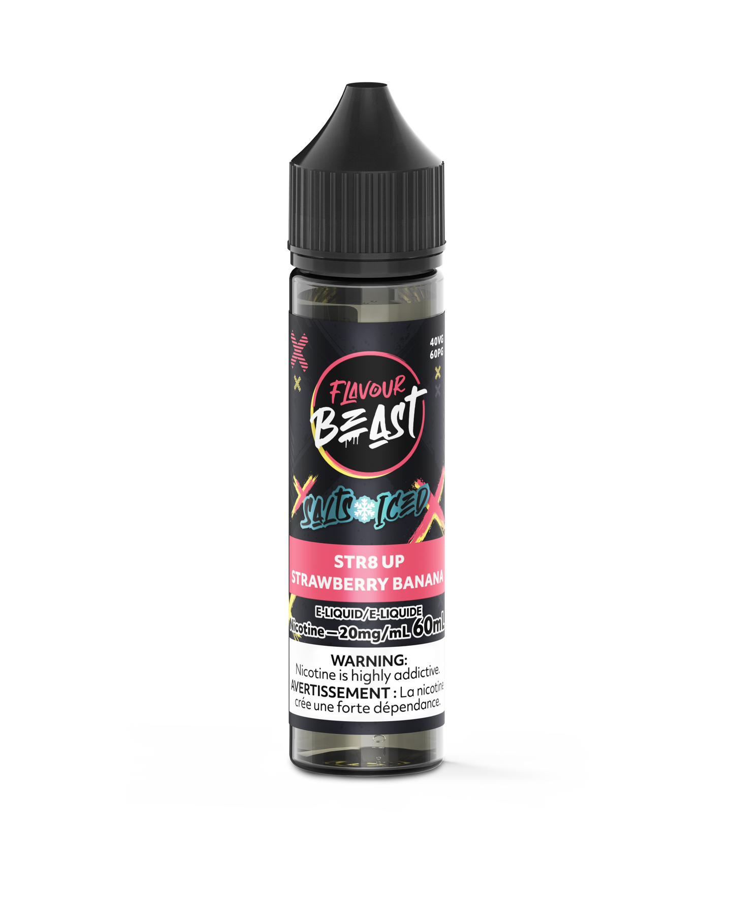 E-Liquid - STR8 UP Strawberry Banana Iced