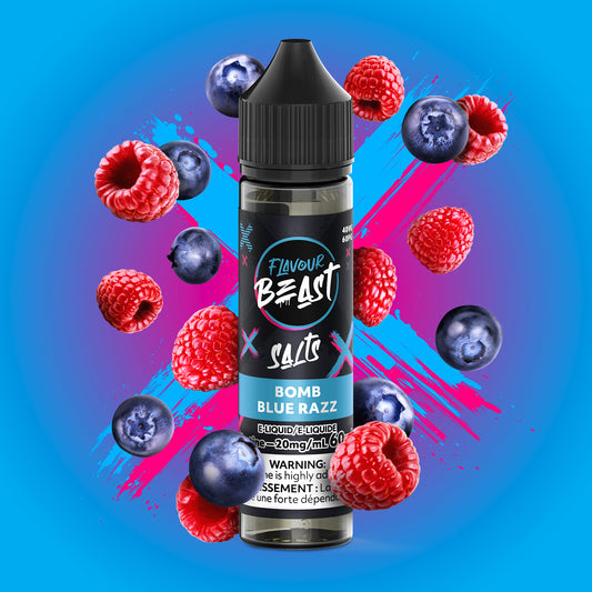 Bomb Blue Razz Vape - Flavour Beast E-Liquid