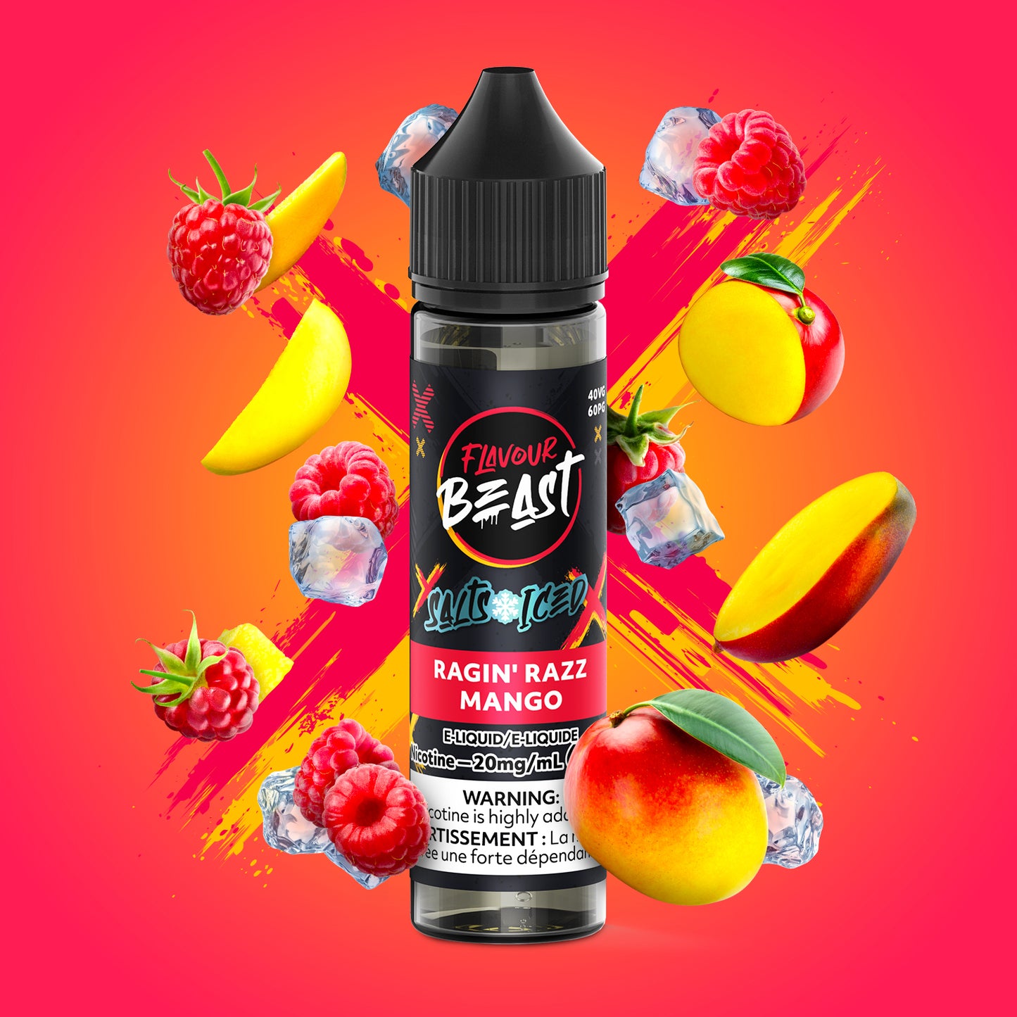 E-Liquid - Ragin' Razz Mango Iced