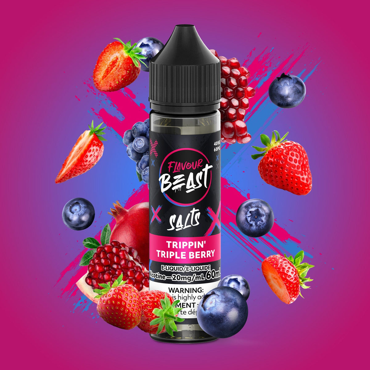 Sic Strawberry Iced - Flavour Beast E-Liquid - 20mg/mL (60mL)