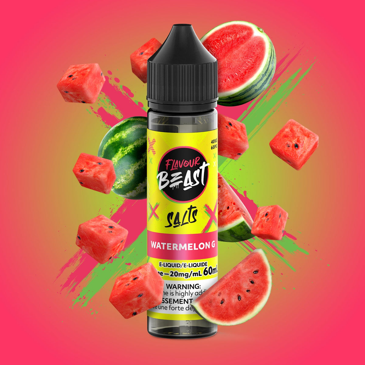 Watermelon G - Flavour Beast E-Liquid - 20mg/mL (60mL)