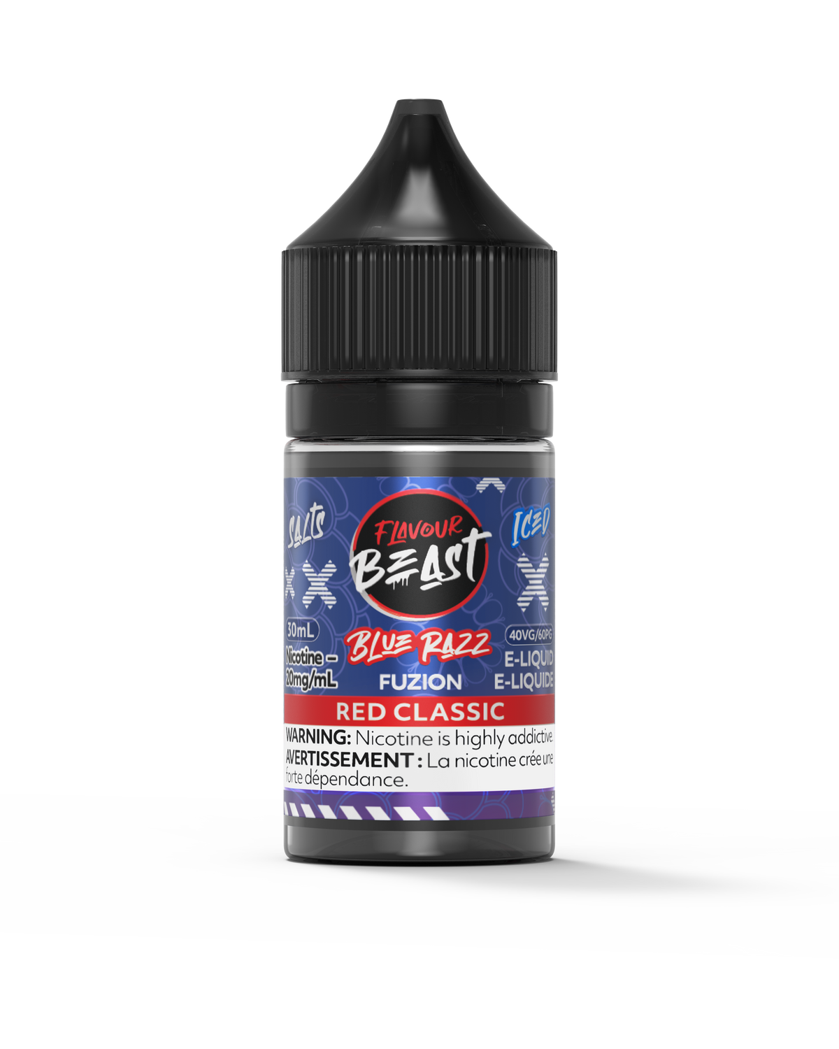 E-Liquid - Blue Razz Fuzion Red Classic Iced