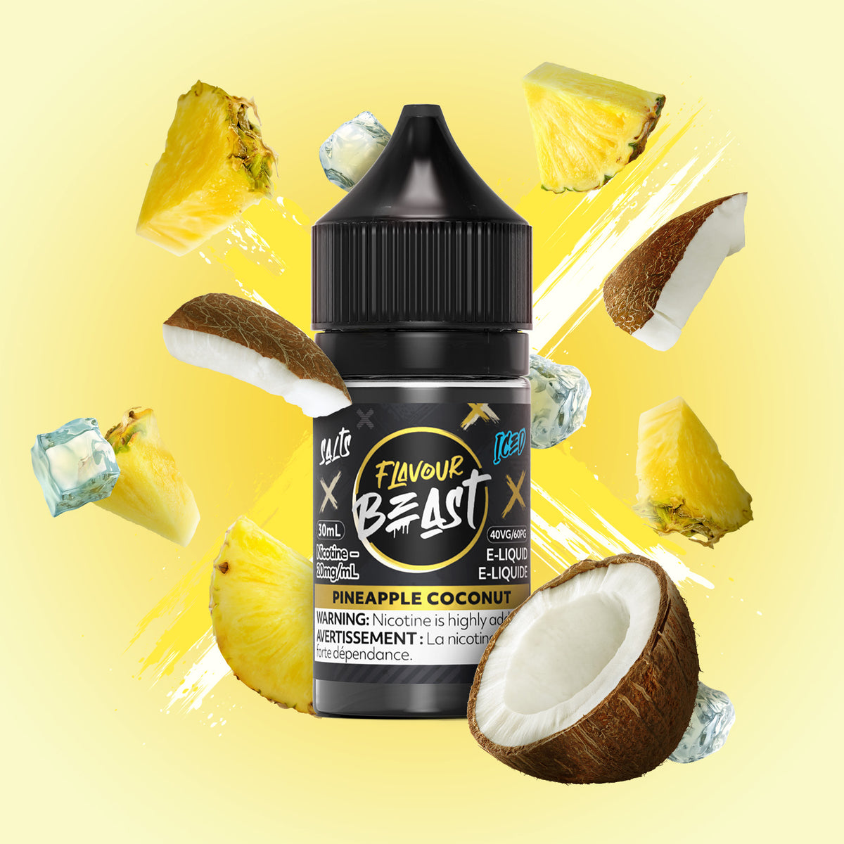 Flavour Beast E-Liquid - Pineapple Coconut Iced (ON)