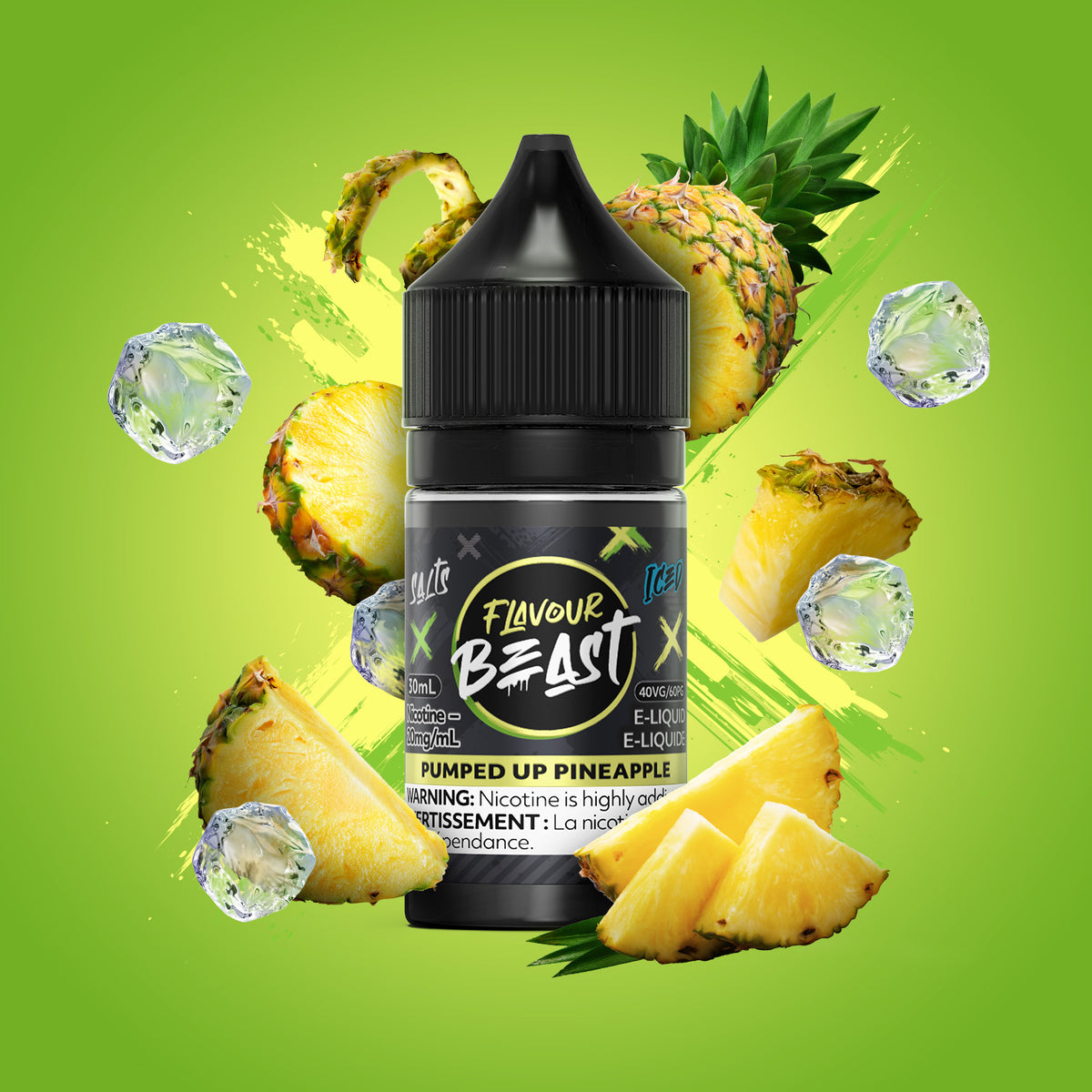 Flavour Beast E-Liquid - Pumped Up Pineapple Iced