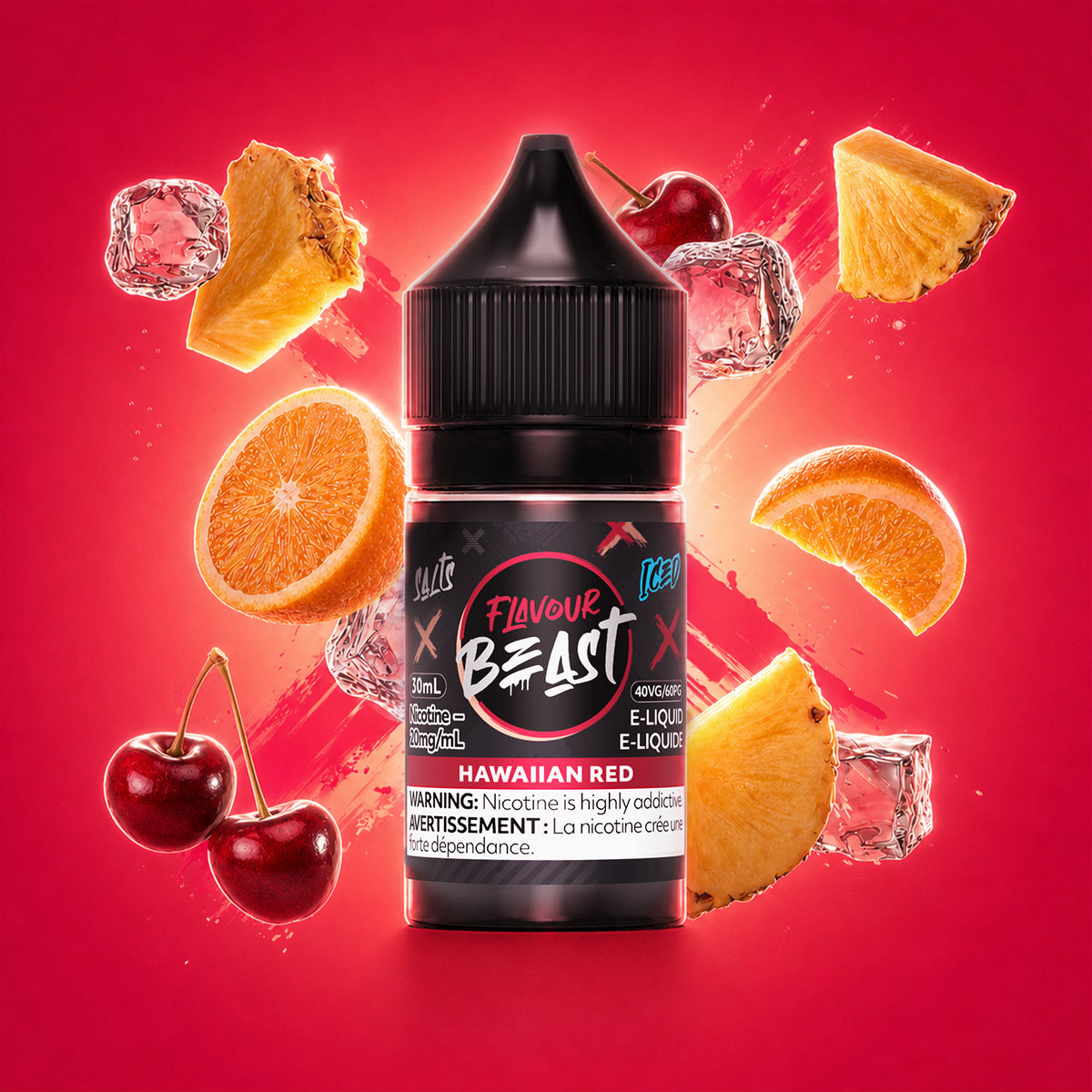 Flavour Beast E-liquid - Hawaiian Red Iced
