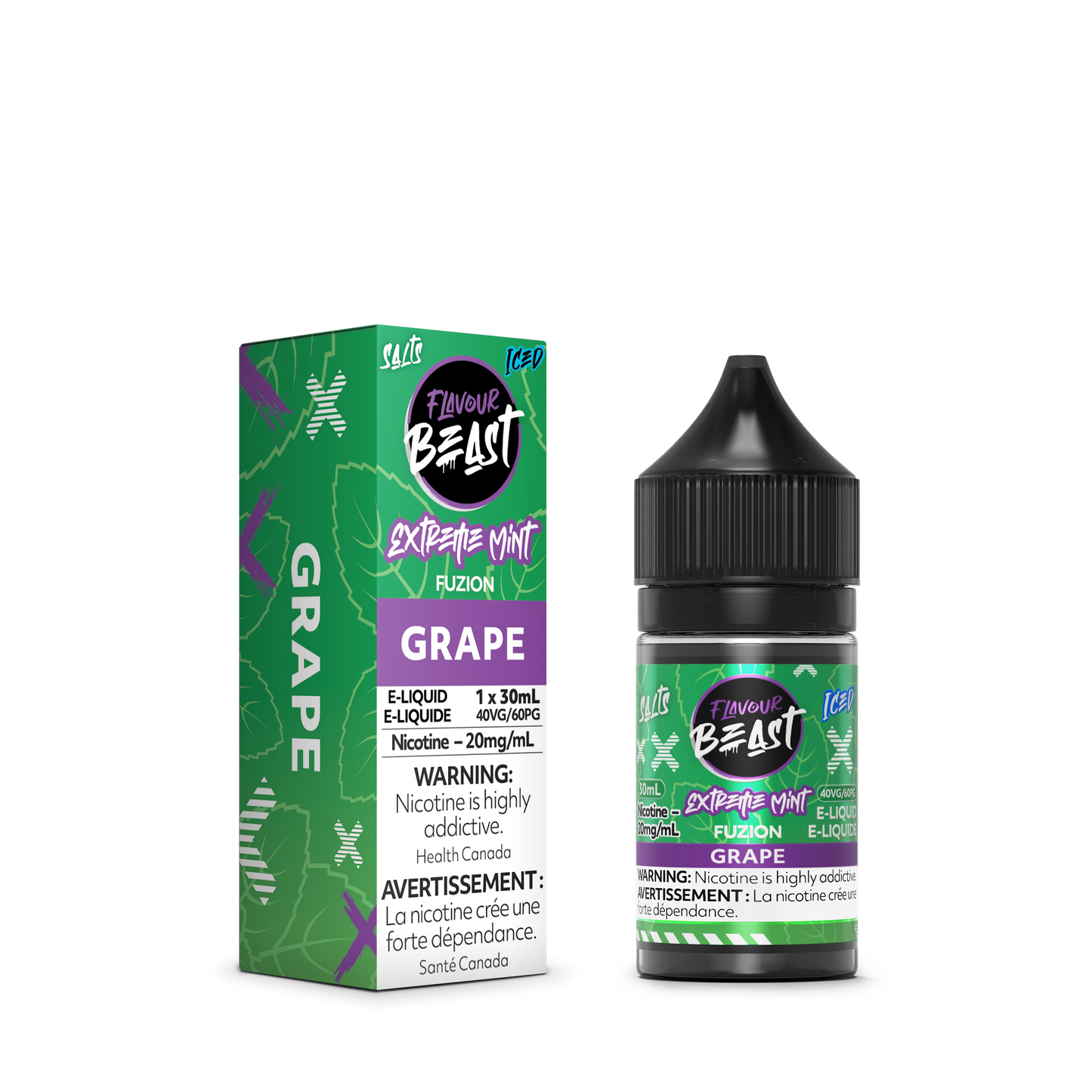 E-Liquid - Extreme Mint Fuzion Grape Iced