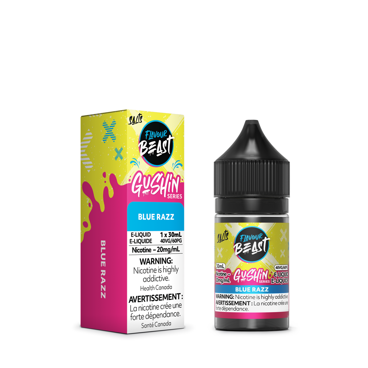 Flavour Beast E-Liquid - GUSHIN Blue Razz