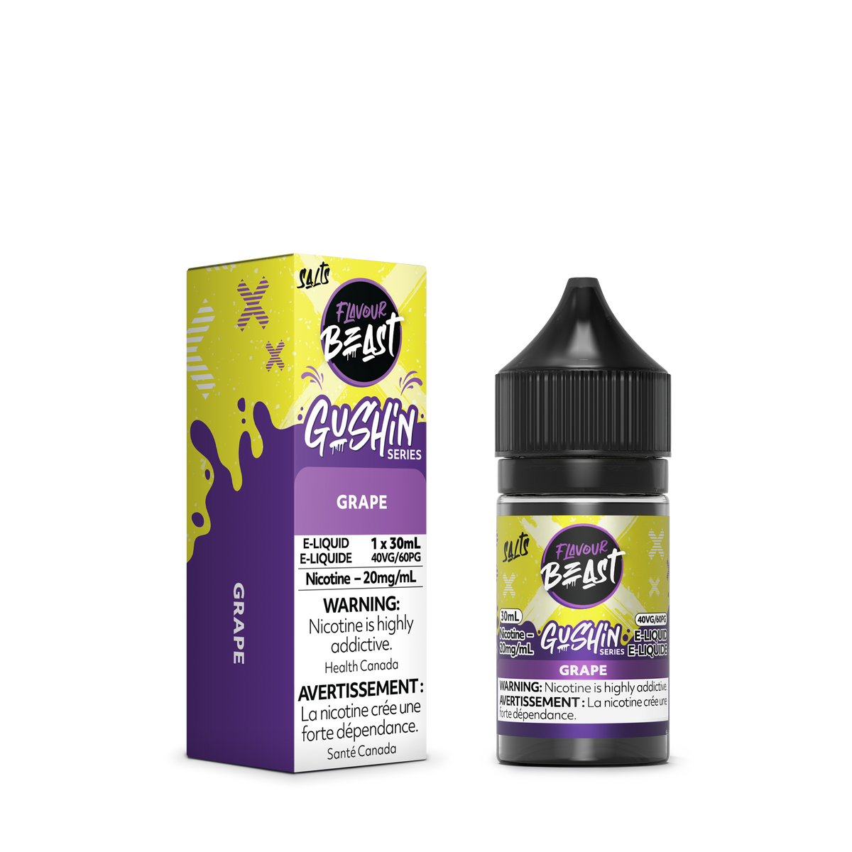 Flavour Beast E-Liquid - GUSHIN Grape