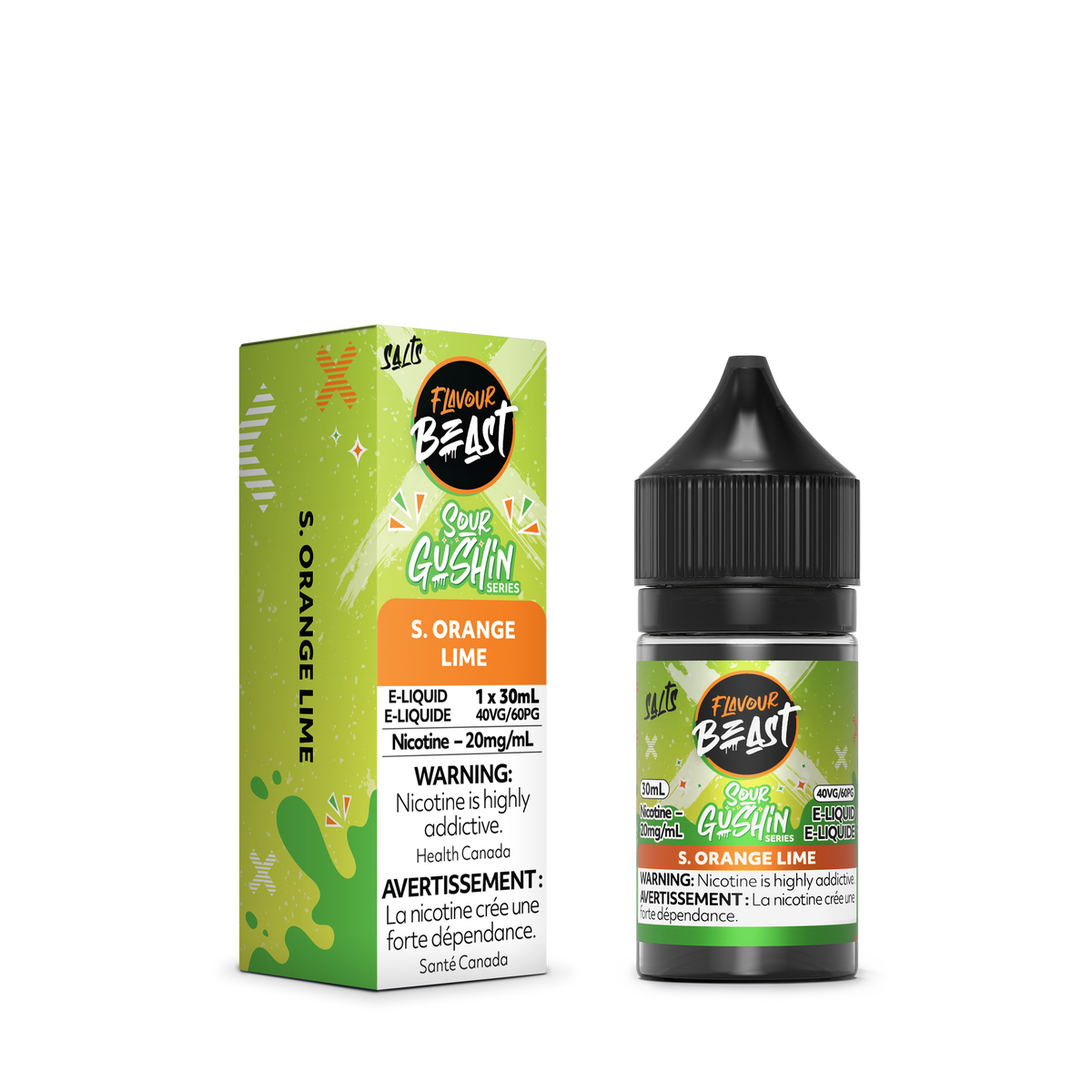 Flavour Beast E-Liquid - SOUR GUSHIN S. Orange Lime (ON)