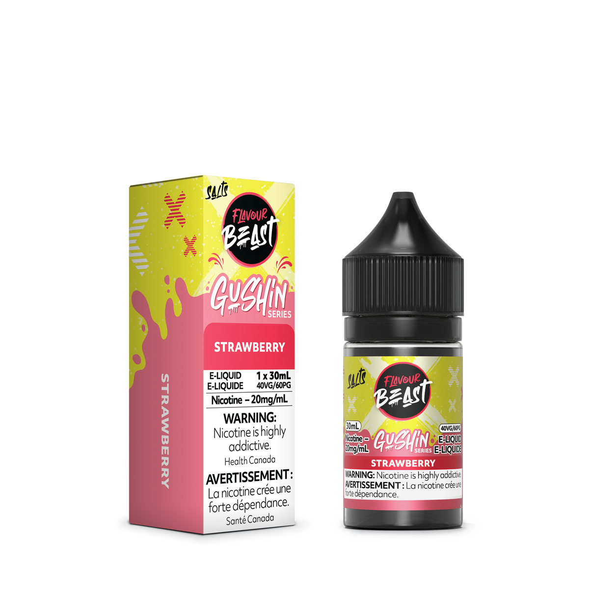 Flavour Beast E-Liquid - GUSHIN Strawberry (MB)