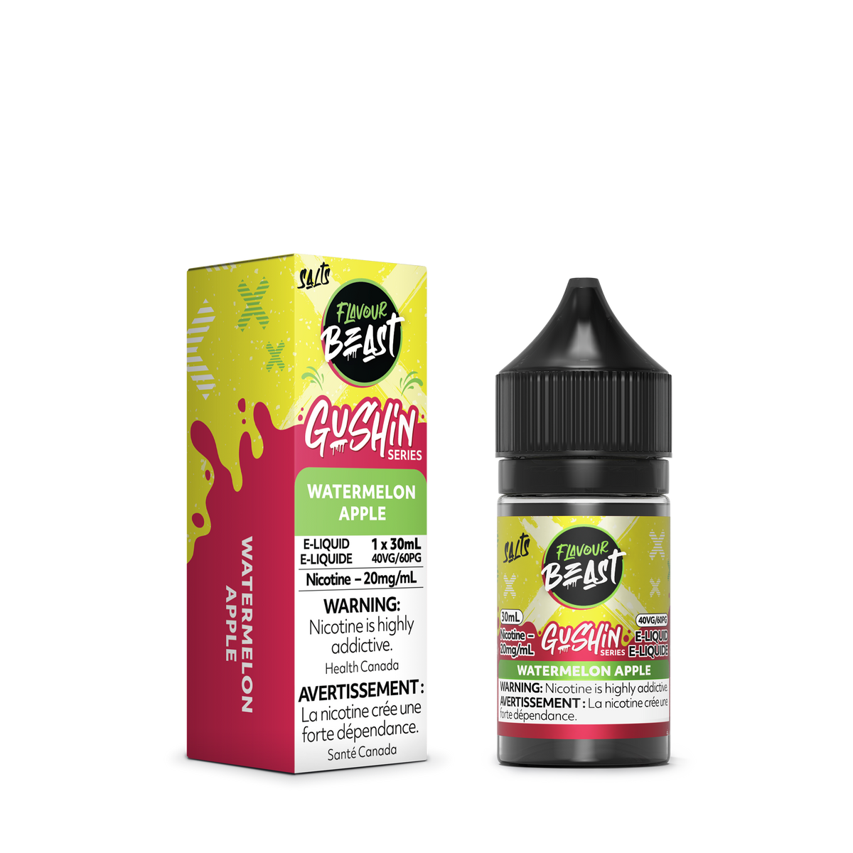 Flavour Beast E-Liquid - GUSHIN Watermelon Apple (ON)