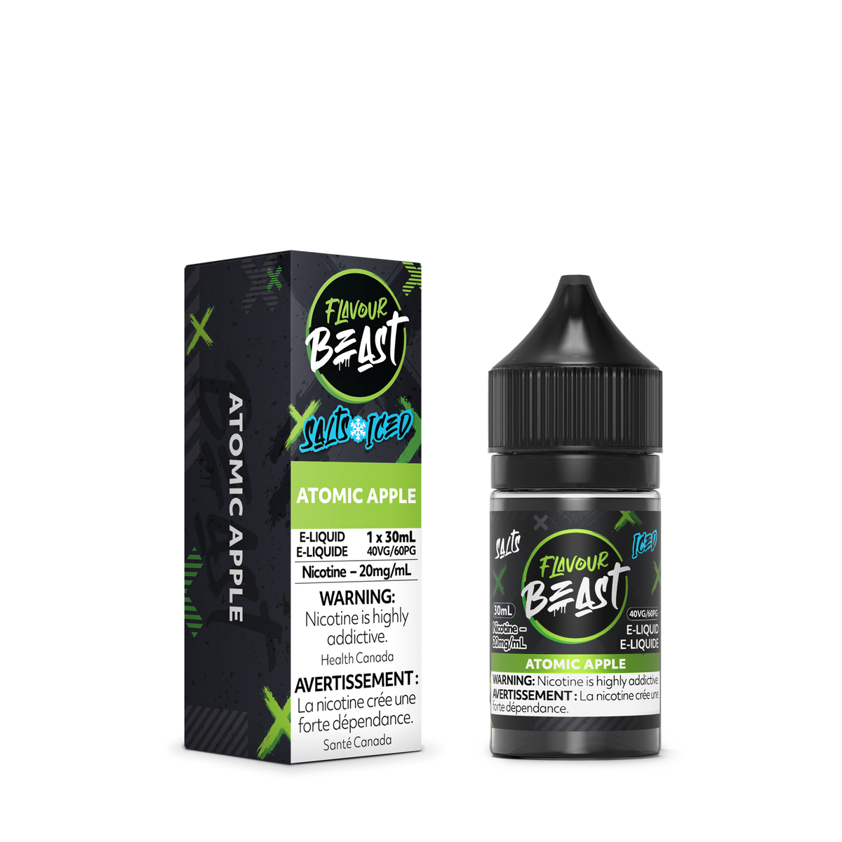 Flavour Beast E-Liquid - Atomic Apple (Iced) (ON)