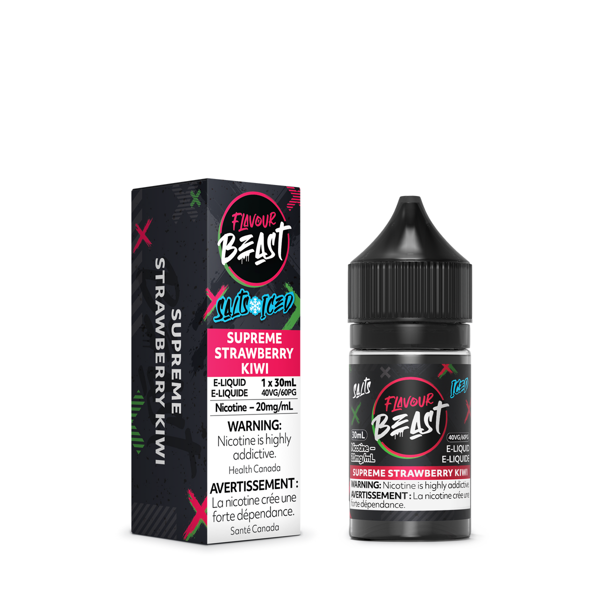 Flavour Beast E-Liquid - Supreme Strawberry Kiwi (Iced)