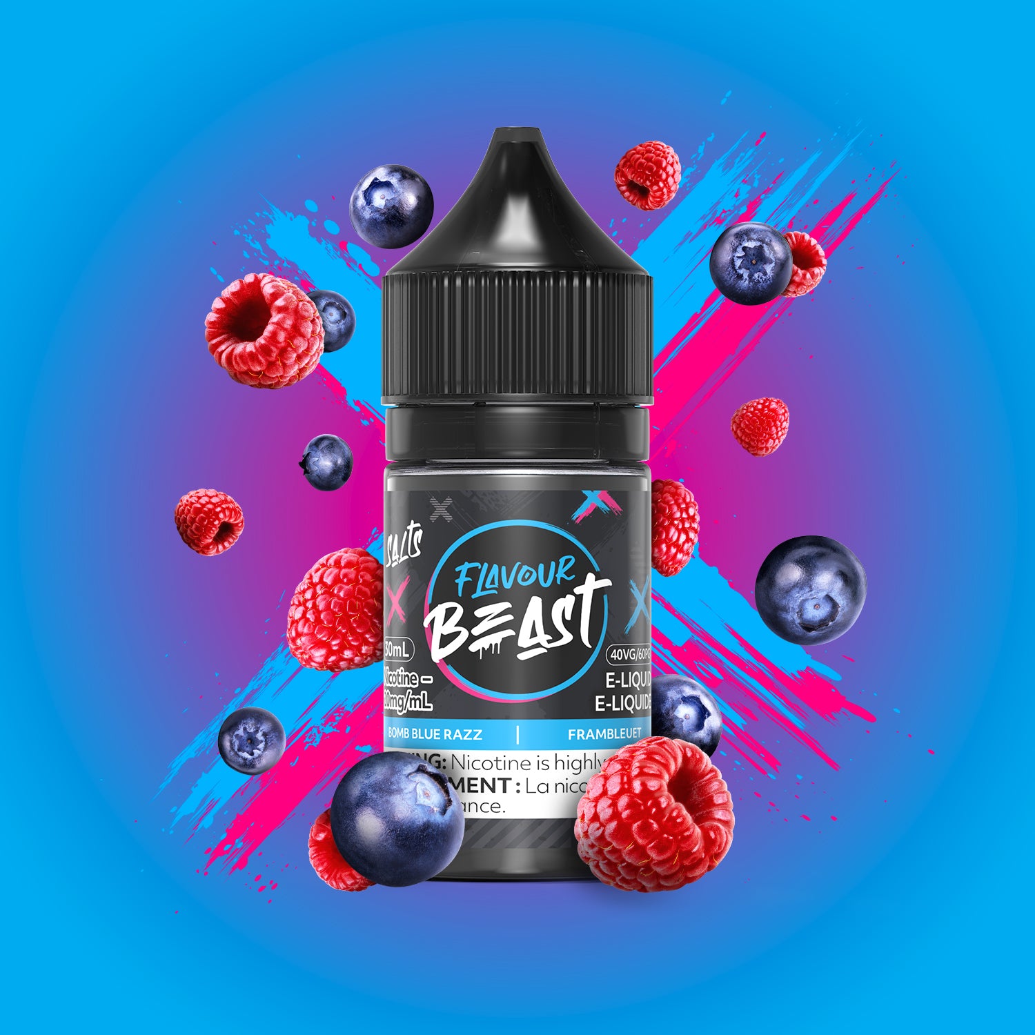Flavour Beast E-Liquid – Bomb Blue Razz