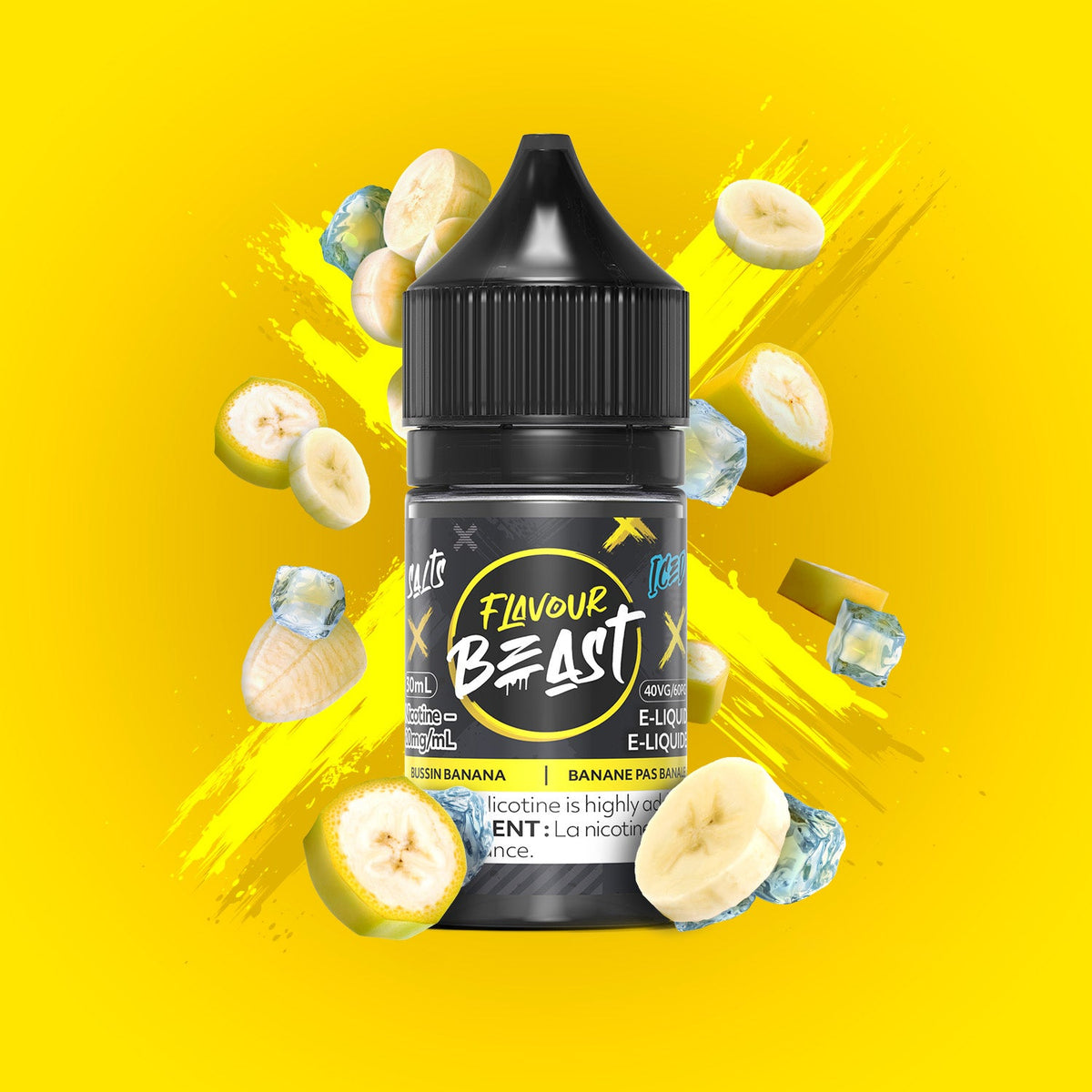 Bussin' Banana Iced Vape - Flavour Beast E-Liquid - 20mg/mL (30mL)