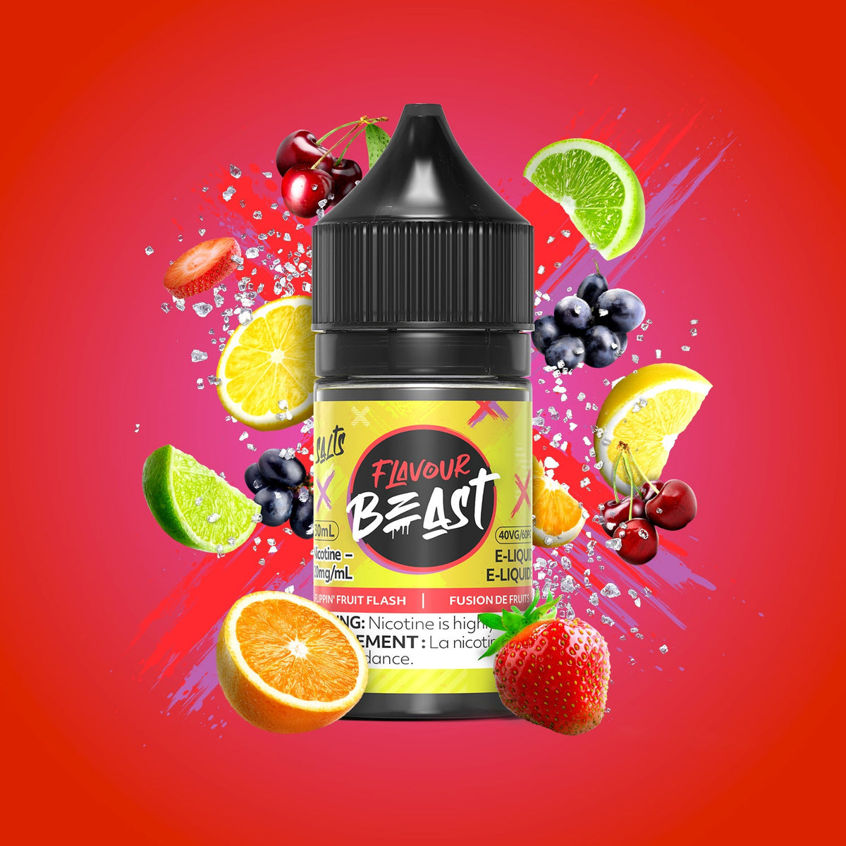 Flippin' Fruit Flash Vape - Flavour Beast E-Liquid - 20mg/mL (30mL)