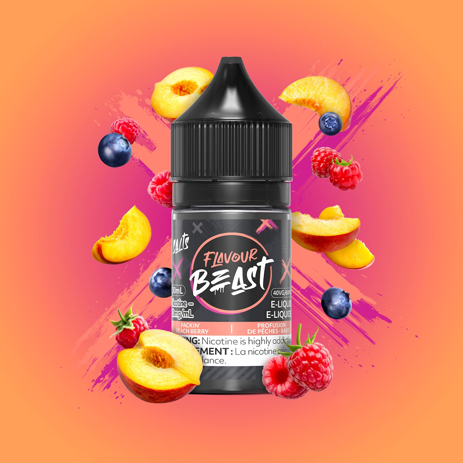Flavour Beast E-Liquid – Packin' Peach Berry