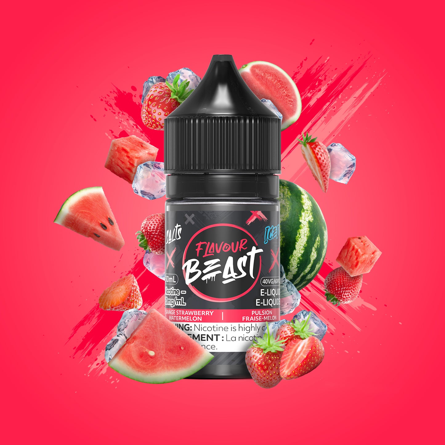 E-Liquid - Savage Strawberry Watermelon Iced