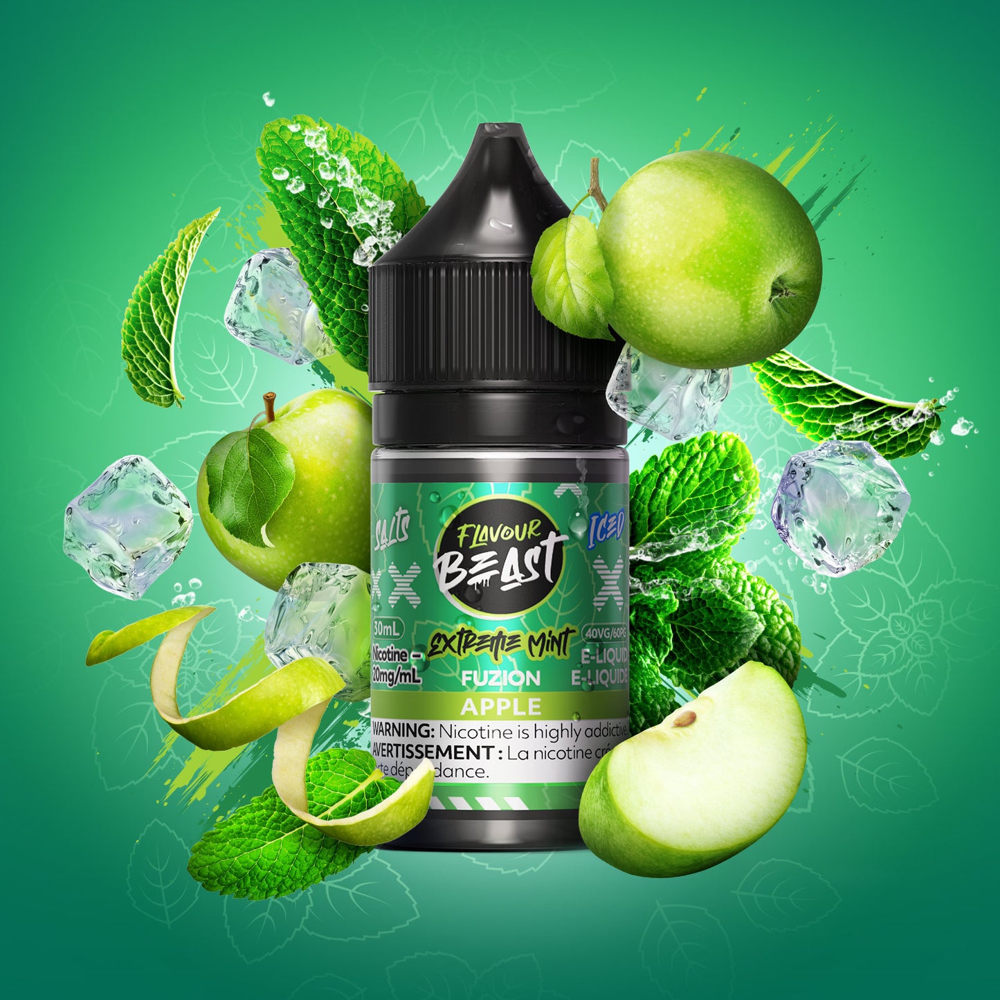 E-Liquid - Extreme Mint Fuzion Apple Iced