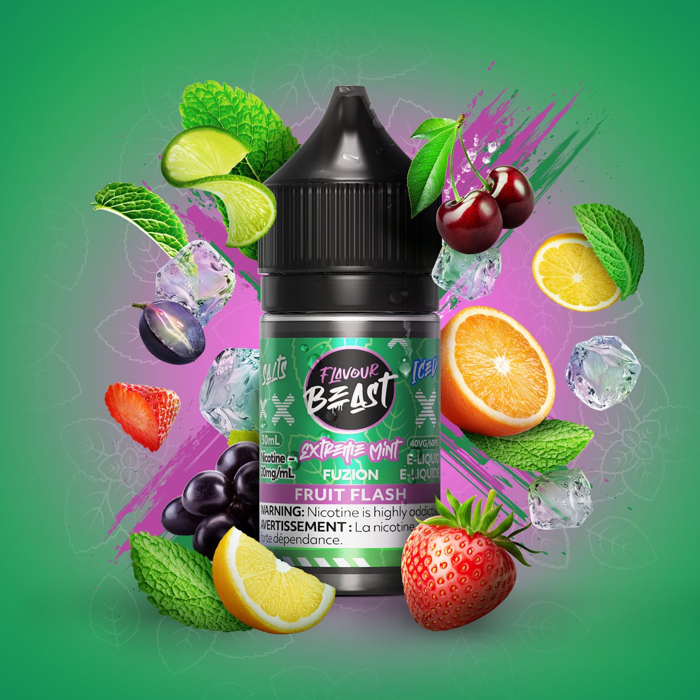 E-Liquid - Extreme Mint Fuzion Fruit Flash Iced