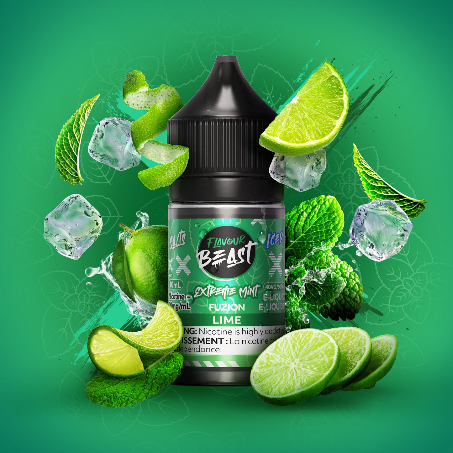 E-Liquid - Extreme Mint Fuzion Lime Iced