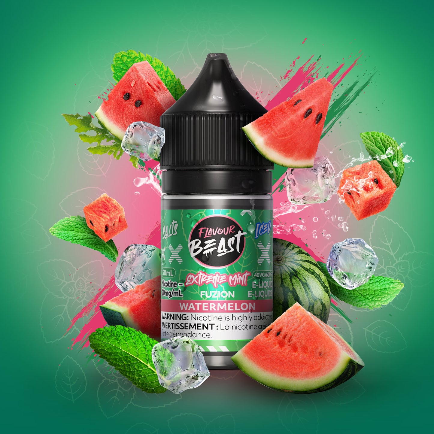 E-Liquid - Extreme Mint Fuzion Watermelon Iced