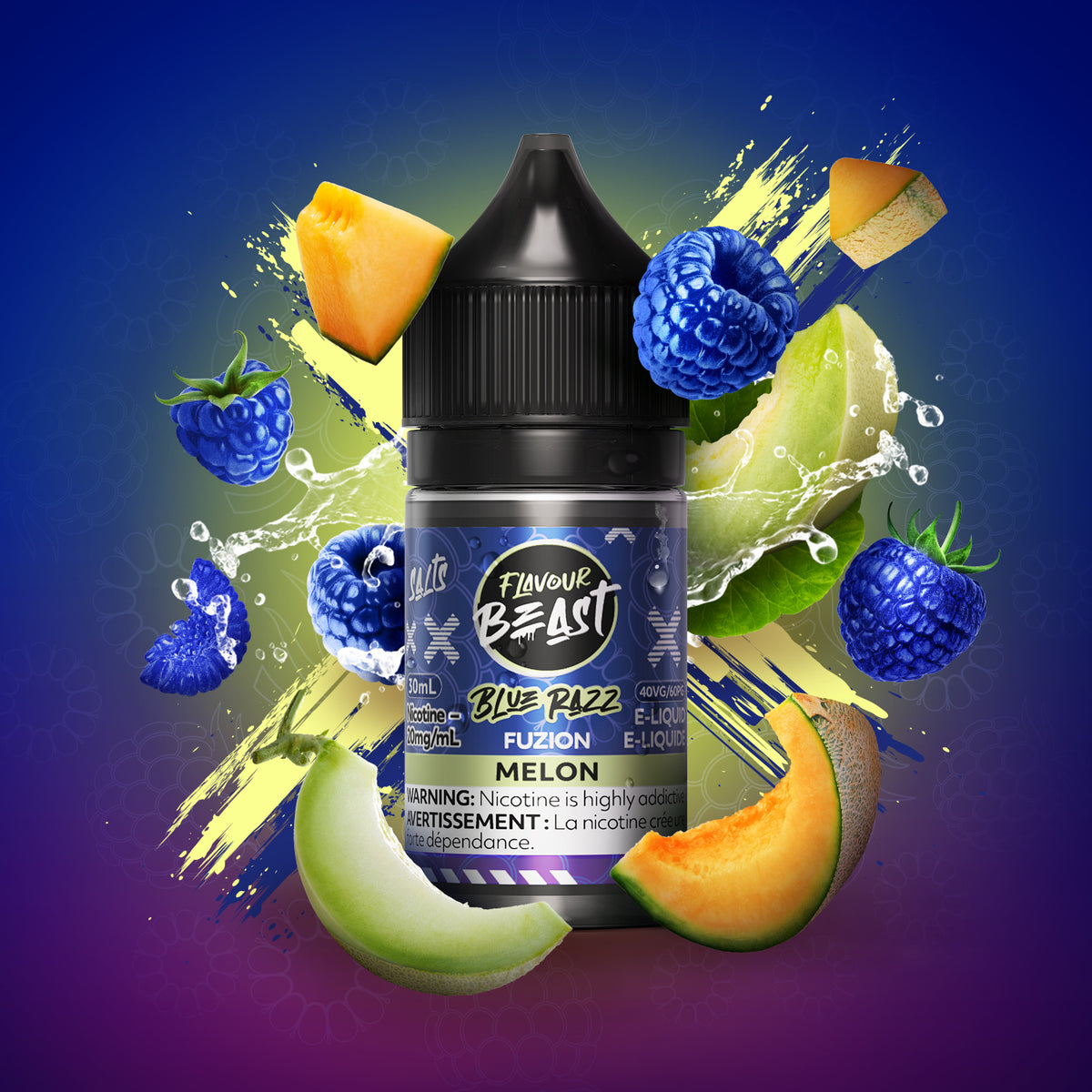 E-Liquid - Blue Razz Fuzion Melon