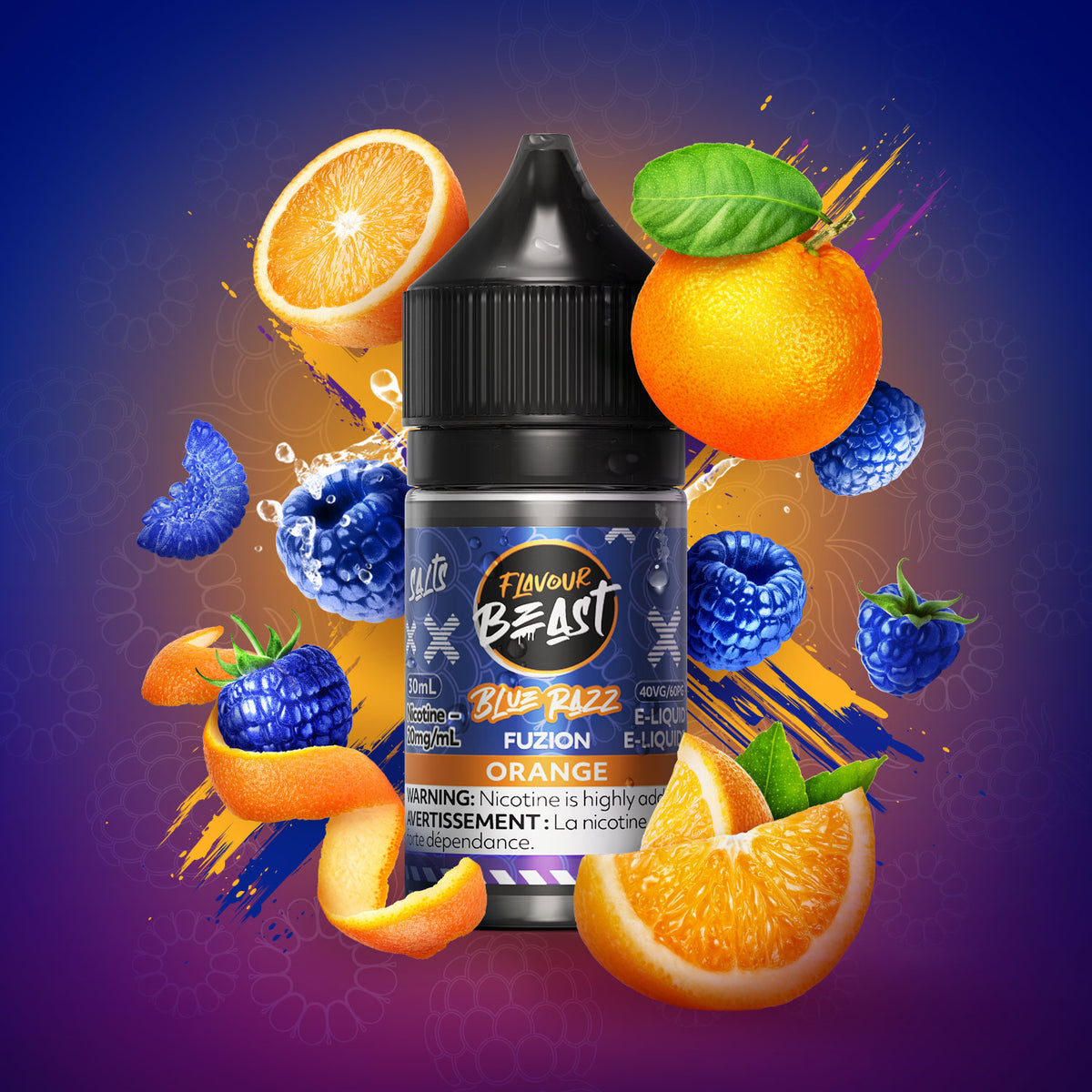 Blue Razz Orange - Fuzion E-Liquid Flavour Beast Blue Razz Orange - Fuzion E-Liquid Flavour Beast