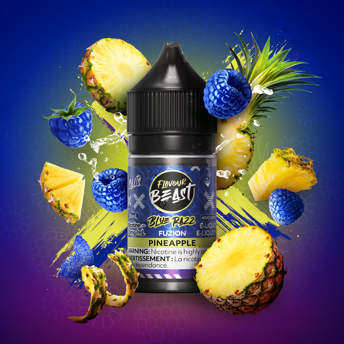 E-Liquid - Blue Razz Fuzion Pineapple