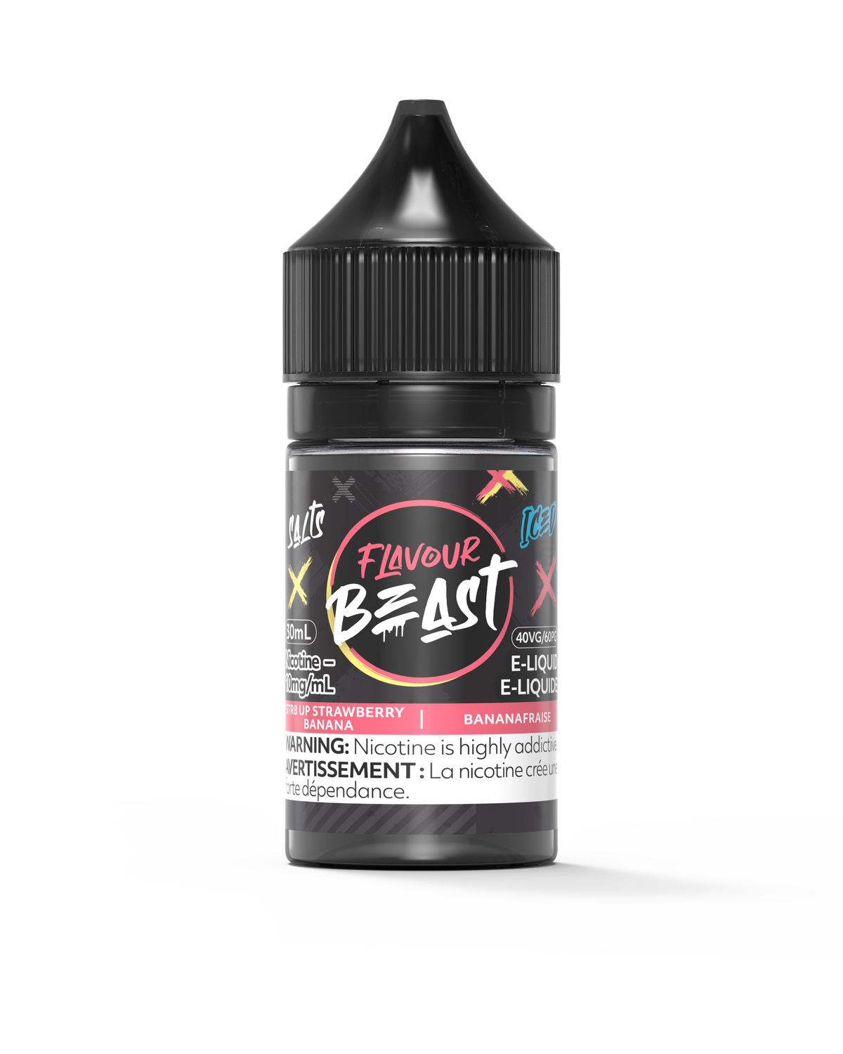 E-Liquid - STR8 UP Strawberry Banana Iced