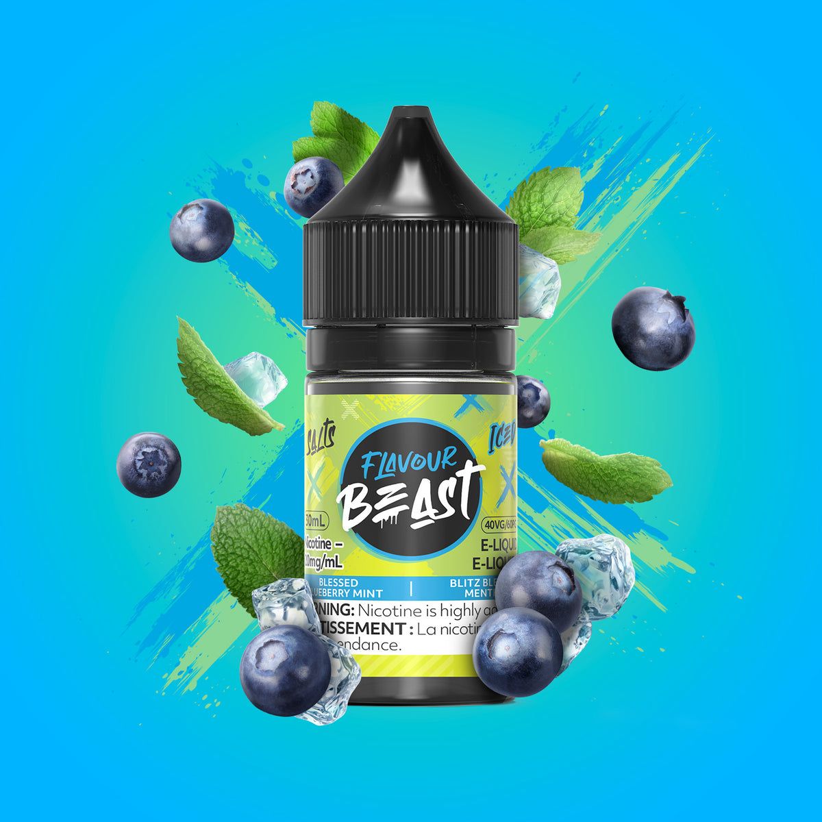 Blessed Blueberry Mint Iced - Flavour Beast E-Liquid Blessed Blueberry Mint Iced - Flavour Beast E-Liquid