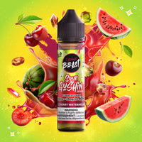 Flavour Beast E-Liquid - SOUR GUSHIN S. Cherry Watermelon (ON) - 20mg/mL (60mL)