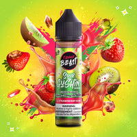 Flavour Beast E-Liquid - SOUR GUSHIN S. Strawberry Kiwi (ON) - 20mg/mL (60mL)