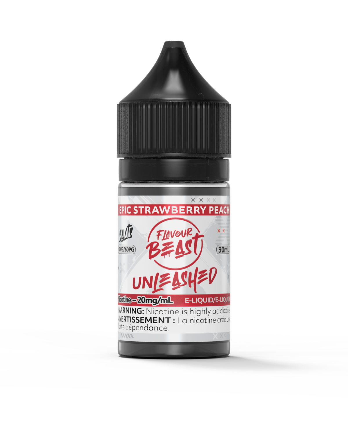 Flavour Beast E-Liquid - Unleashed - Epic Strawberry Peach