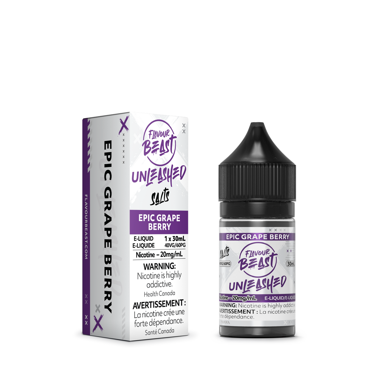 Flavour Beast E-Liquid - Unleashed - Epic Grape Berry