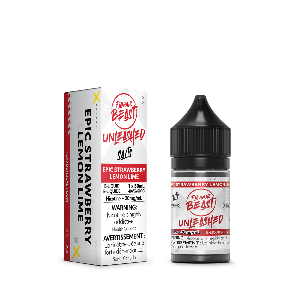 Flavour Beast E-Liquid - Unleashed - Epic Strawberry Lemon Lime