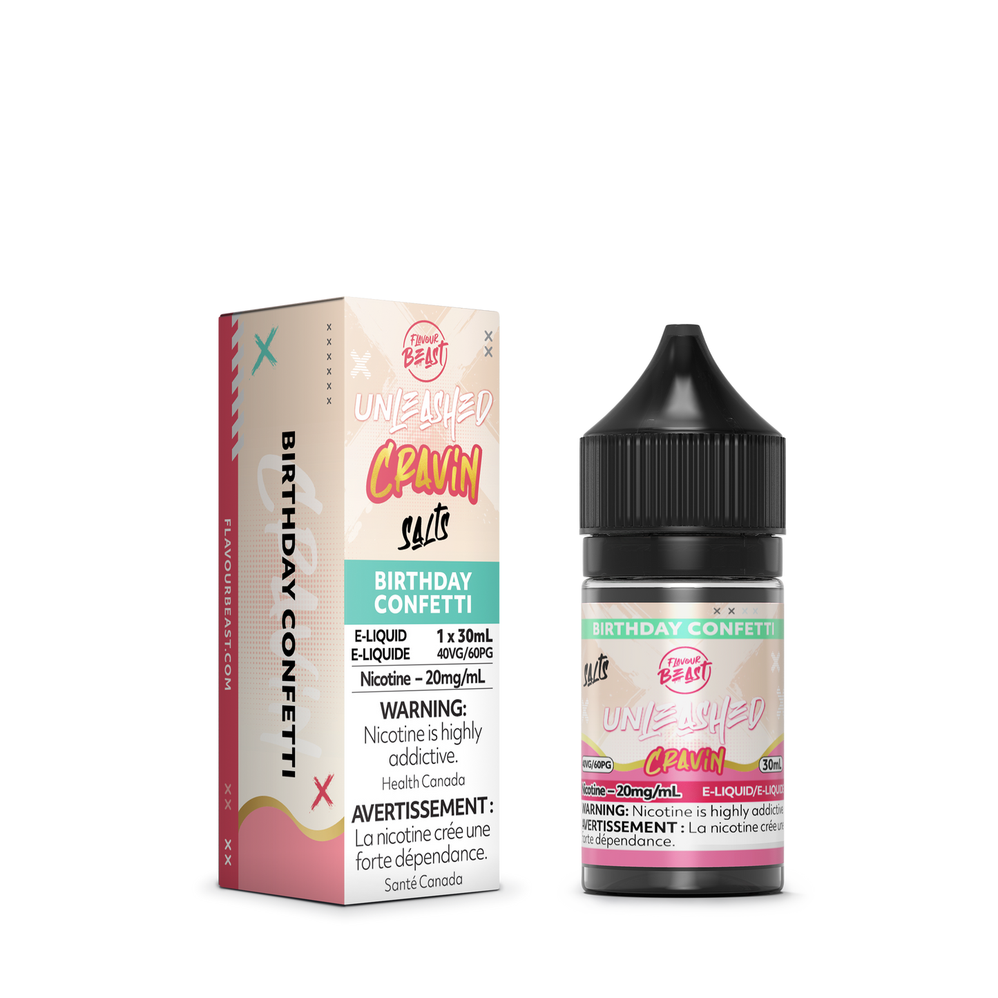 Flavour Beast E-Liquid - Unleashed Cravin - Birthday Confetti