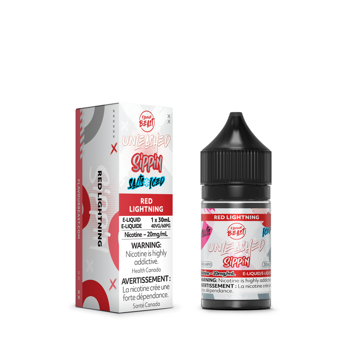 Flavour Beast E-Liquid - Unleashed Sippin - Red Lightning