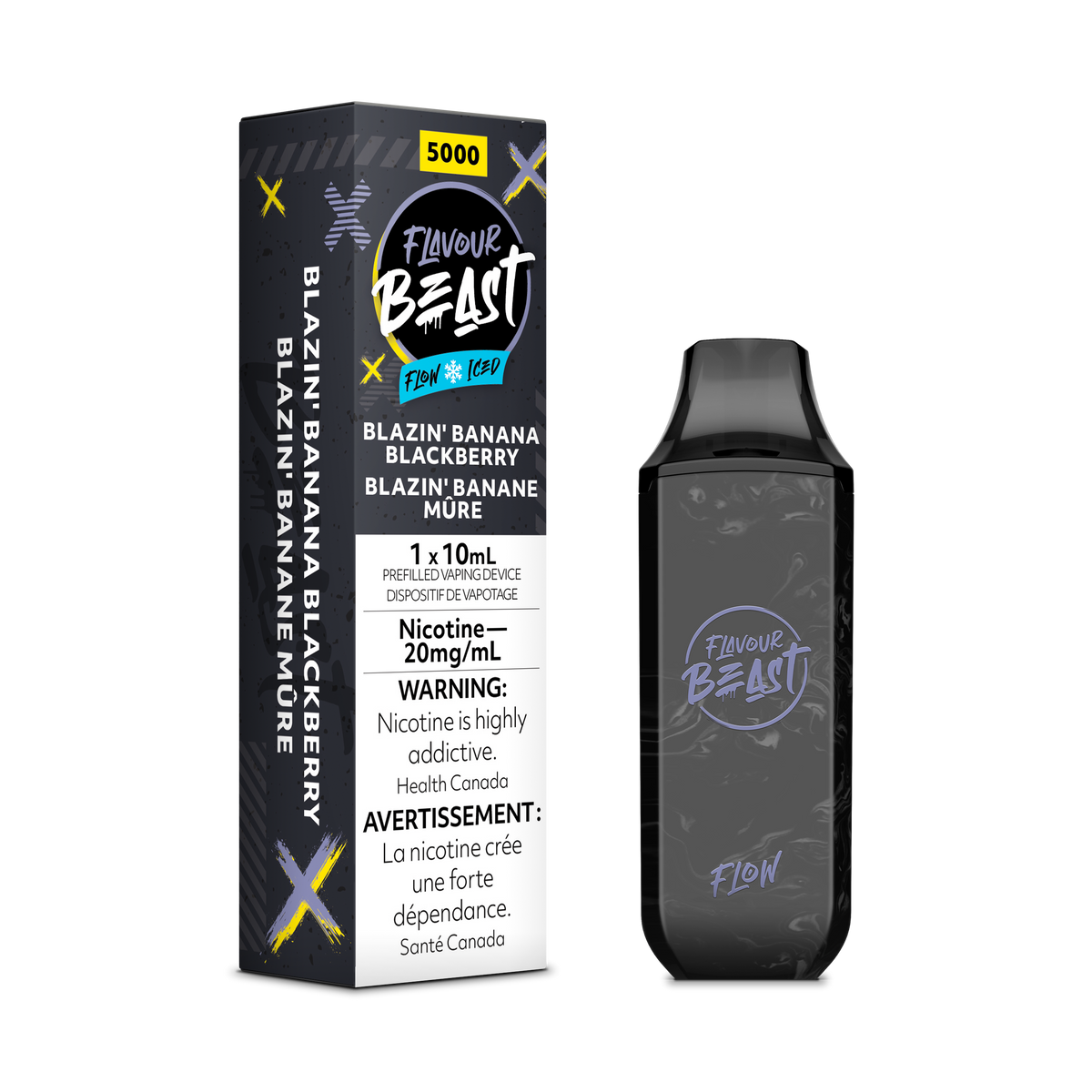 Flavour Beast Flow - Blazin' Banana Blackberry Iced