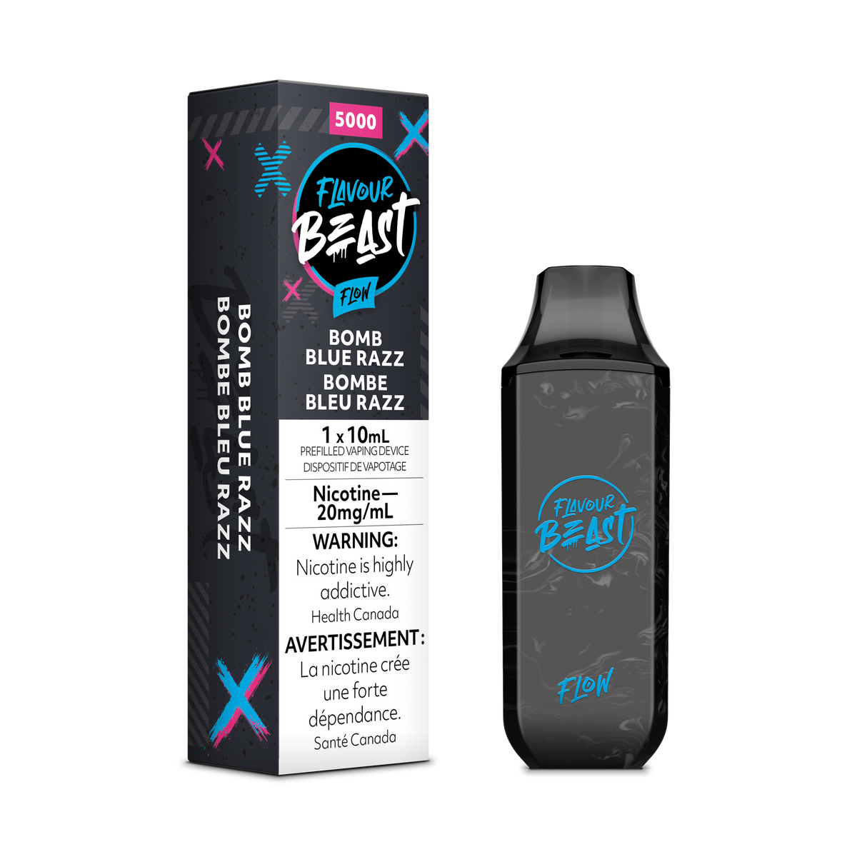 Flavour Beast Flow 5K Disposable - Packin' Bomb Blue Razz