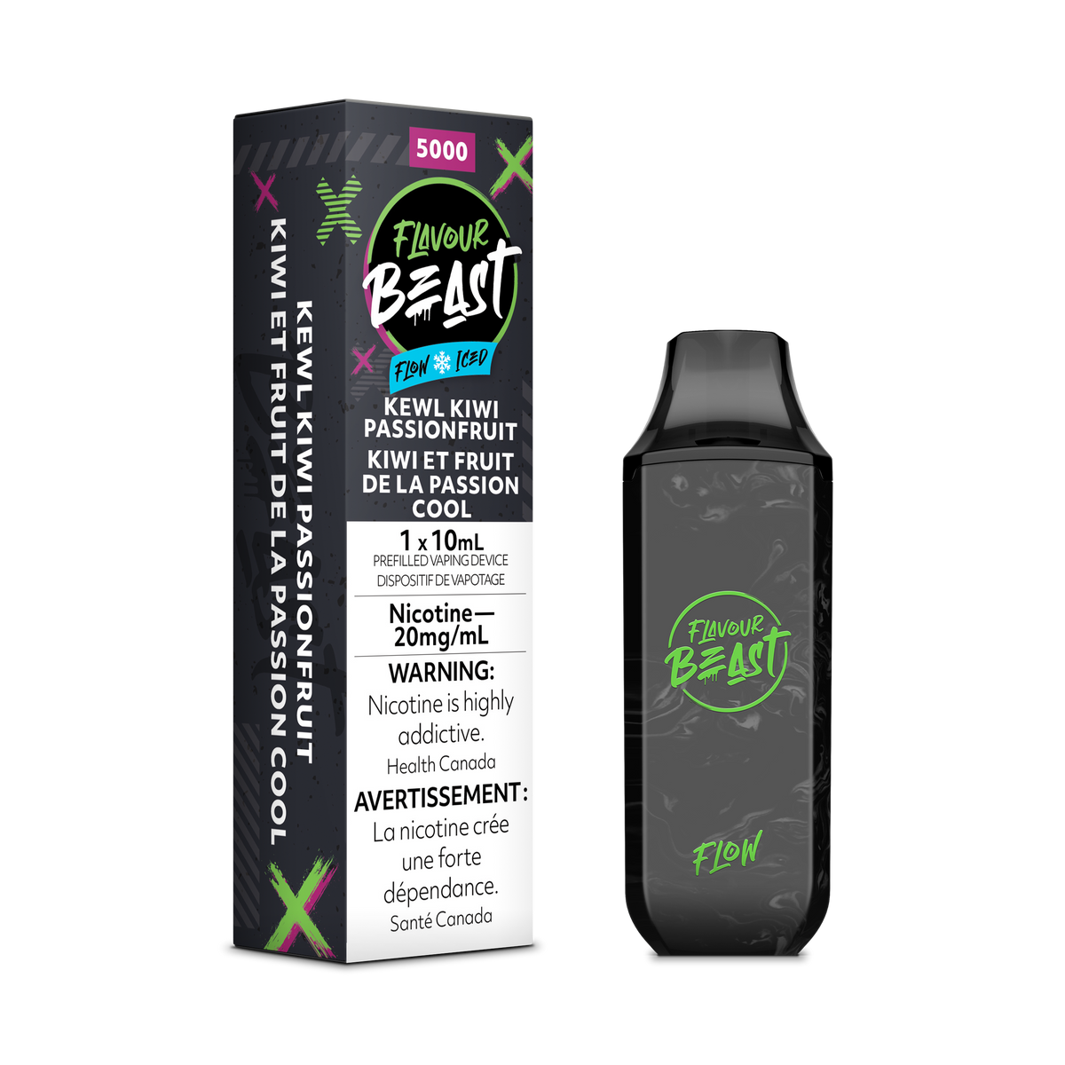Flow by Flavour Beast - Kewl Kiwi Passionfruit Iced