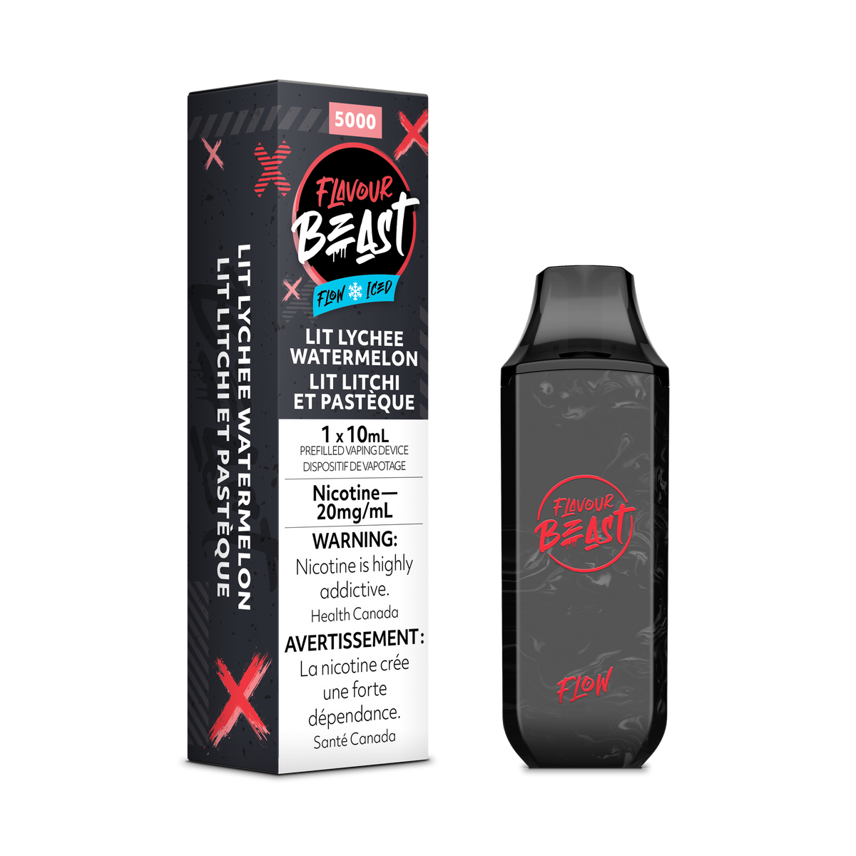 Flavour Beast Flow 5K Disposable - Lit Lychee Watermelon Iced