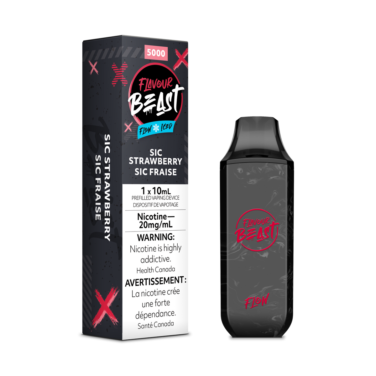 Flavour Beast Flow 5K Disposable - Sic Strawberry Iced