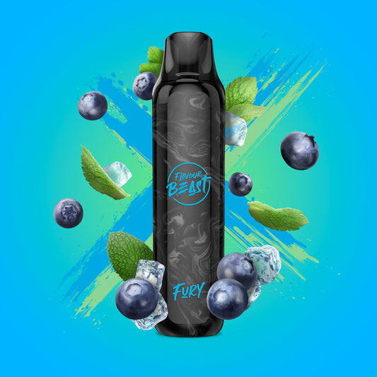 Flavour Beast Fury 800 Puff - Blessed Blueberry Mint Iced