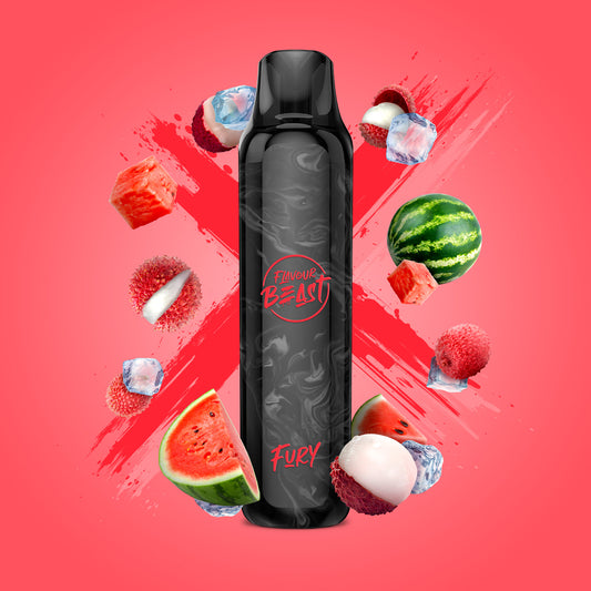 Flavour Beast Fury 800 Puff - Lit Lychee Watermelon Iced