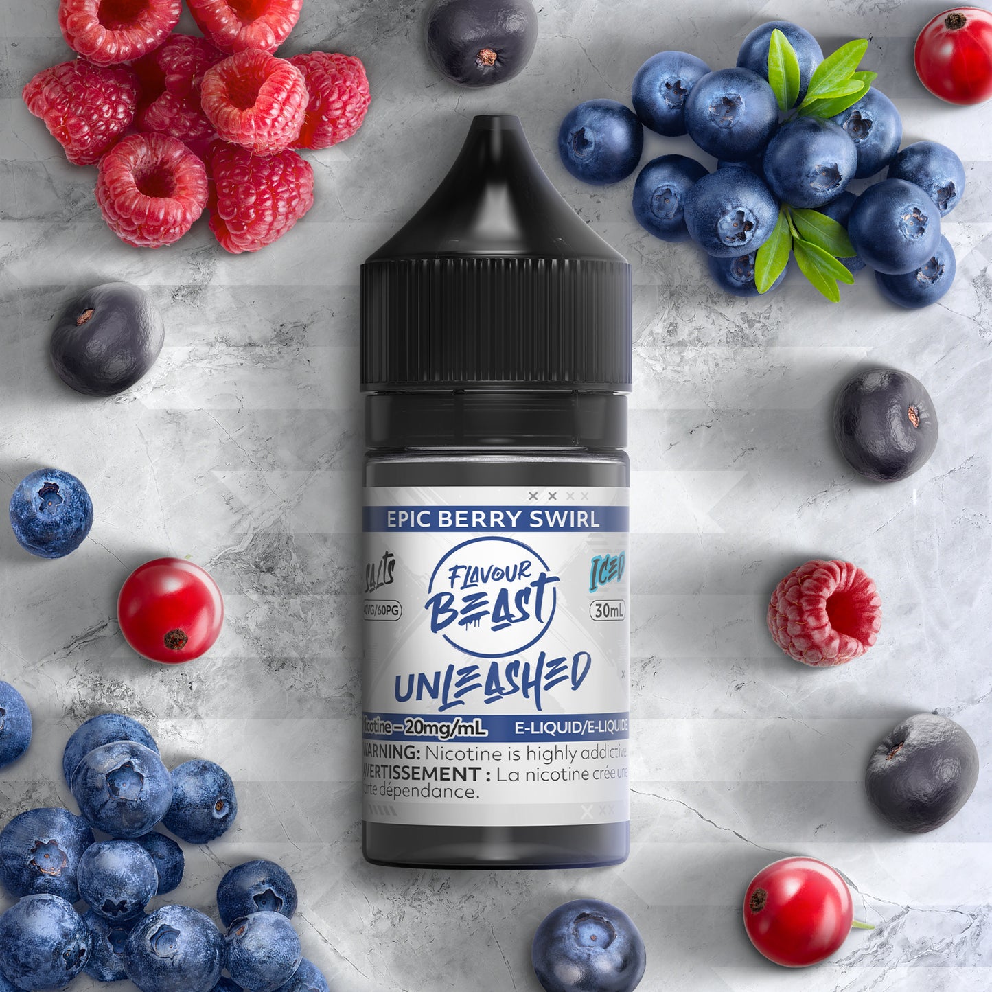Flavour Beast E-Liquid - Unleashed - Epic Berry Swirl