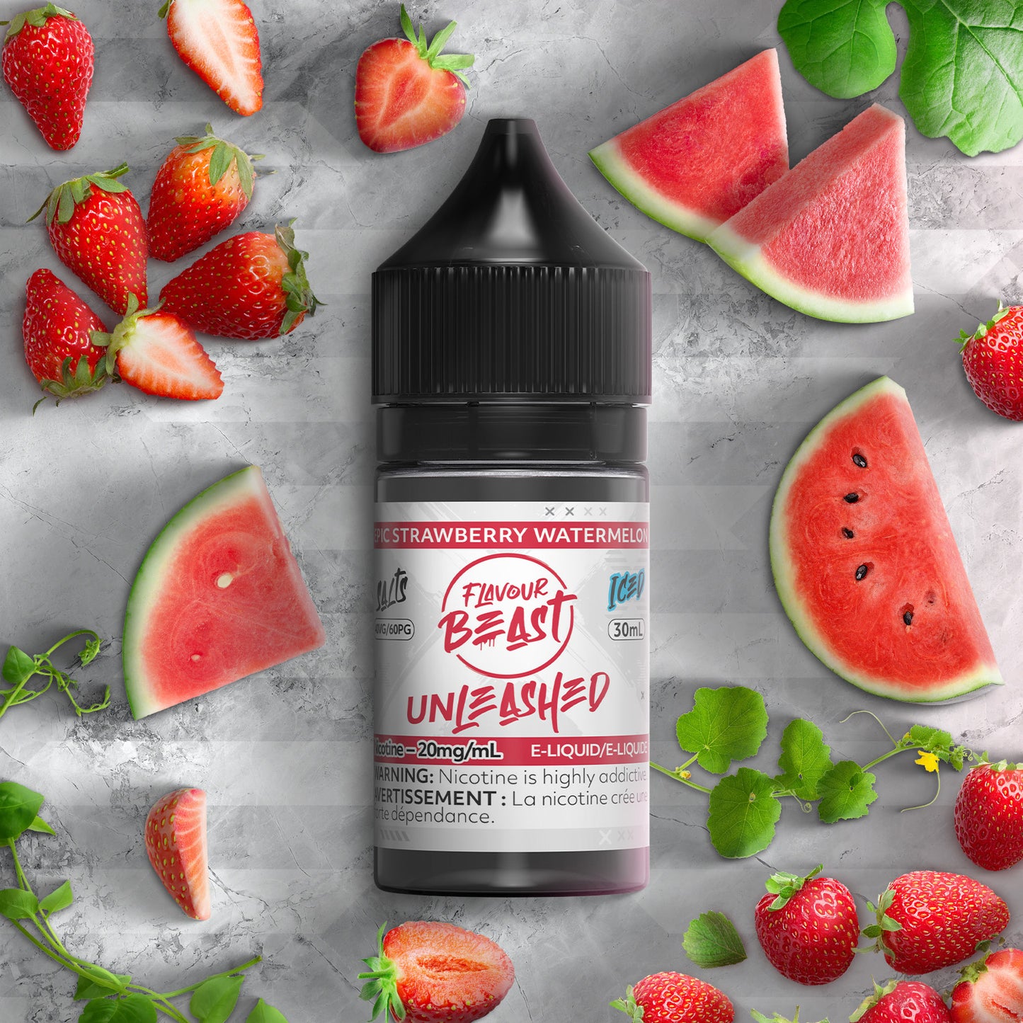 Flavour Beast E-Liquid - Unleashed - Epic Strawberry Watermelon