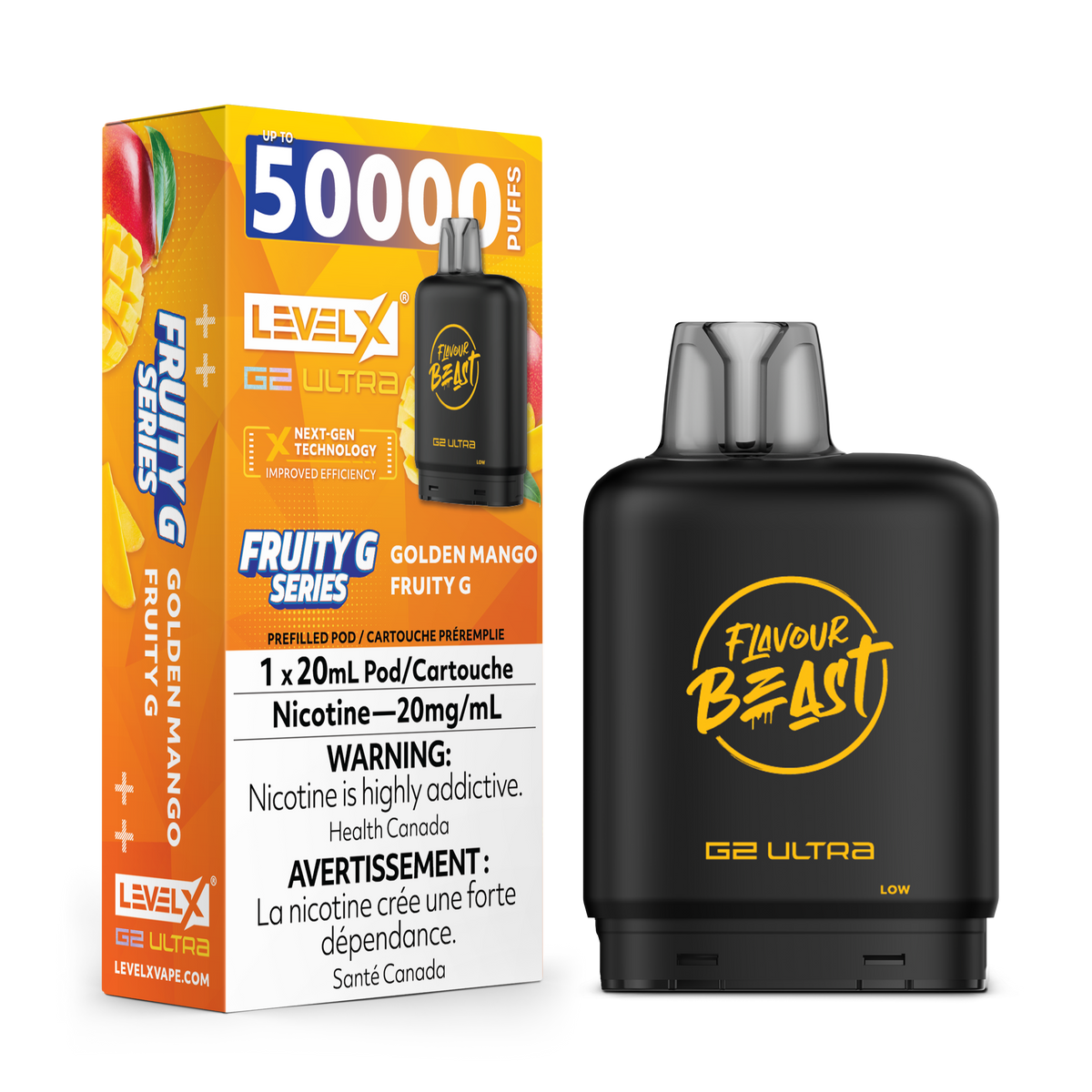 Level X G2 Ultra Pod - Golden Mango Fruity G