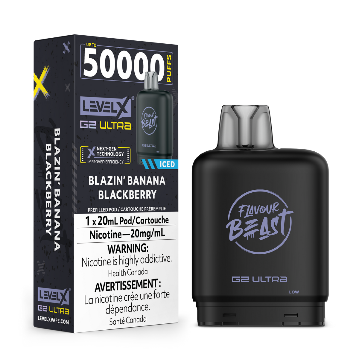 Level X G2 Ultra Pod - Blazin’ Banana Blackberry Iced
