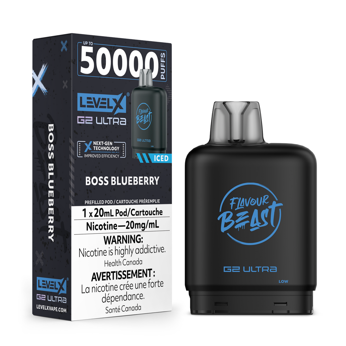 Level X G2 Ultra Pod - Boss Blueberry Iced